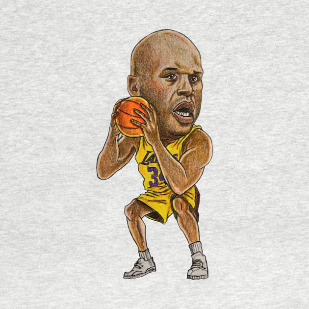 LA Shaq Caricature by tabslabred